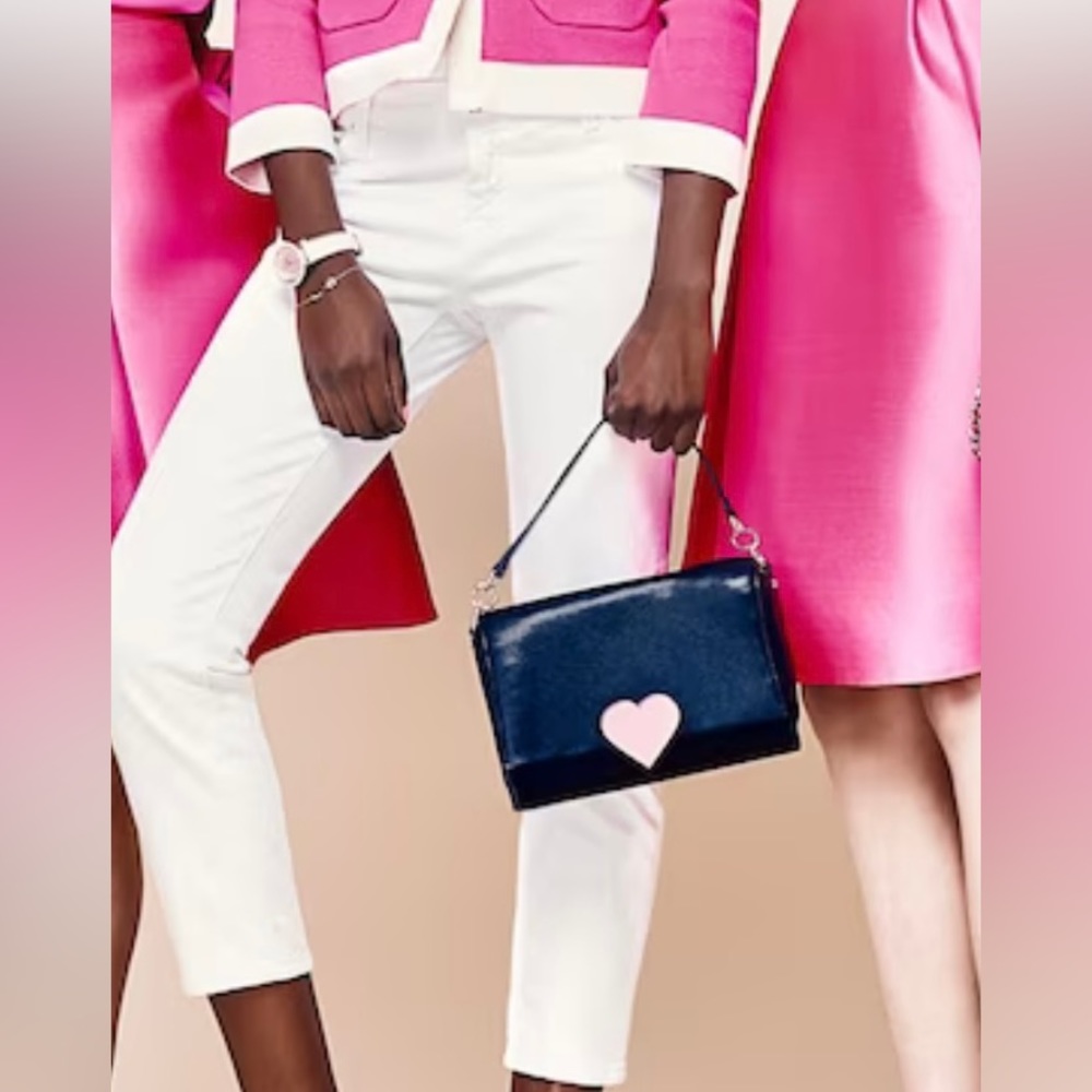 Kate Spade Fresh White Denim Stretch Capri New Size 30 Brooke Street